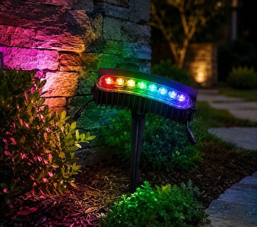 ArcadiaGlow | Elegant Outdoor LED Landscape Arc Light with RGB Options 8