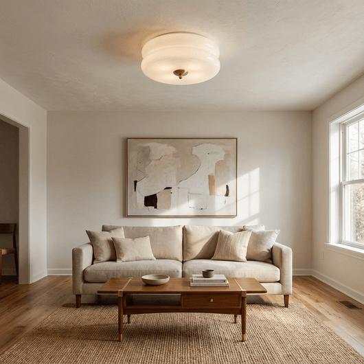 Art Deco Aura | Elegant Vintage Flush Mount Ceiling Light Fixture 7