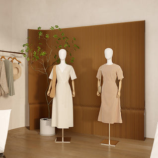 Art Deco Room Divider Panels | Kraft Paper & Acrylic | Adjustable Length for Living Room Privacy