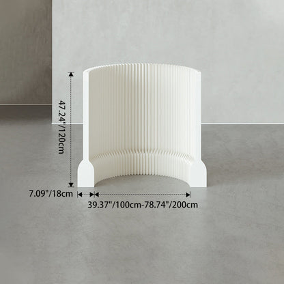 Art Deco Room Divider Panels | Kraft Paper & Acrylic | Adjustable Length for Living Room Privacy 4