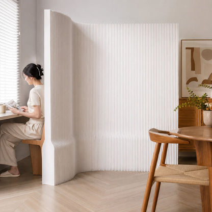 Art Deco Room Divider Panels | Kraft Paper & Acrylic | Adjustable Length for Living Room Privacy 90