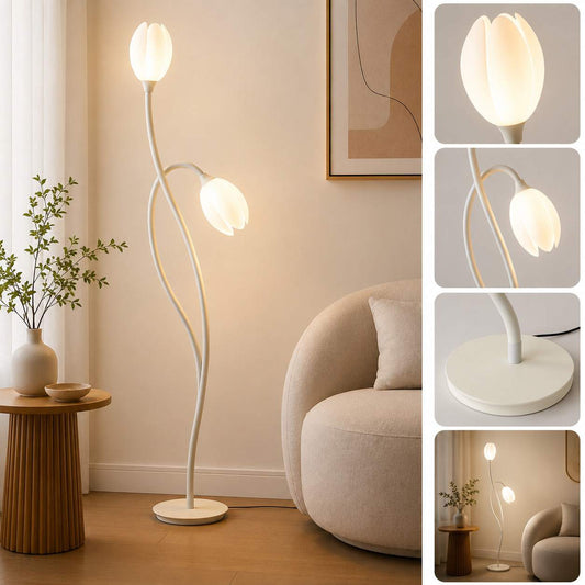 Artiphy | Elegant Modern Floral Floor Lamp for Living Room Illumination 9