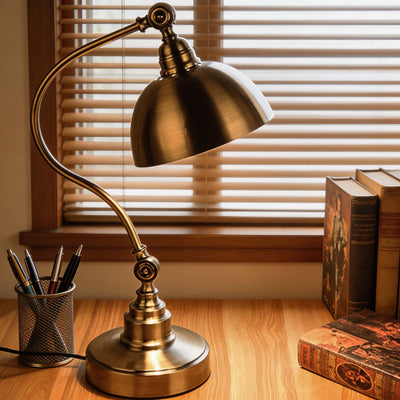 AuraLight | Elegant Adjustable Gooseneck Desk Lamp with Energy-Efficient LED Light 0