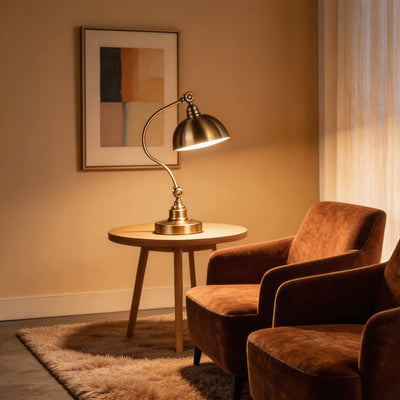AuraLight | Elegant Adjustable Gooseneck Desk Lamp with Energy-Efficient LED Light 3