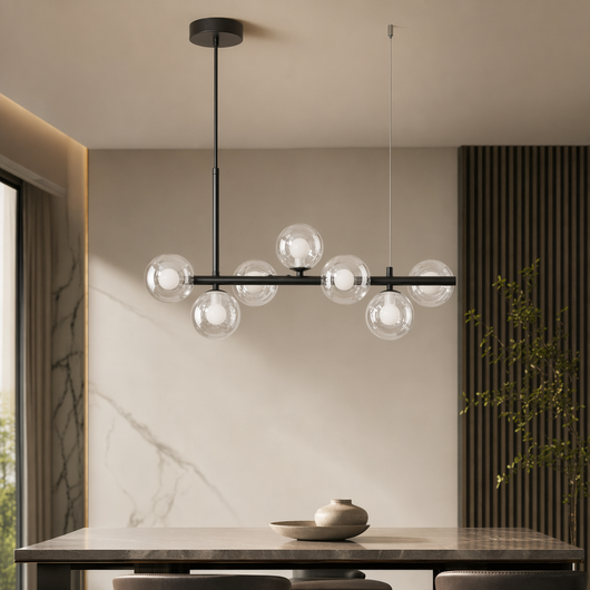 AuraSphere | Elegant Modern Gold Chandelier Light with Cluster Glass Shades 20