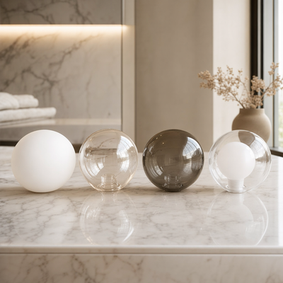 AuraSphere | Elegant Modern Gold Chandelier Light with Cluster Glass Shades 3