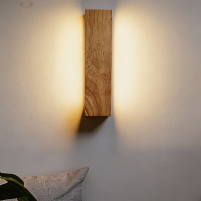 AureaLight | Adjustable Modern Minimalist Wall Sconce Lighting with Wood and Acrylic 1