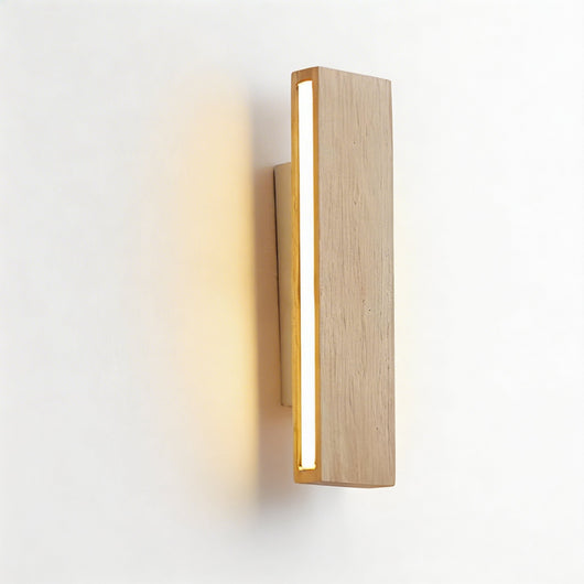 AureaLight | Adjustable Modern Minimalist Wall Sconce Lighting with Wood and Acrylic 3