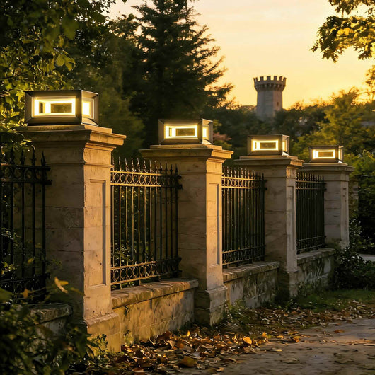 AureaLight | Modern Waterproof Solar Post Light for Outdoor Landscape Lighting in Stainless Steel 4