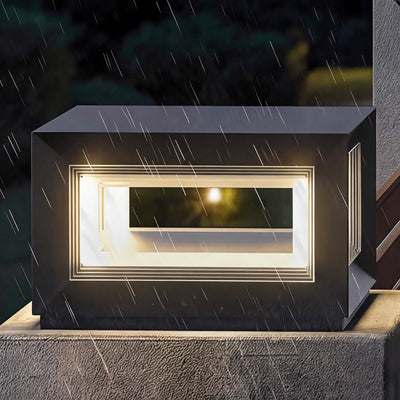 AureaLight | Modern Waterproof Solar Post Light for Outdoor Landscape Lighting in Stainless Steel 7