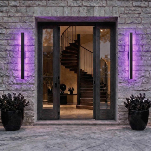 AureaLight | Sleek Dimmable Outdoor Wall Sconce in Matte Black | Waterproof Iron Design 11