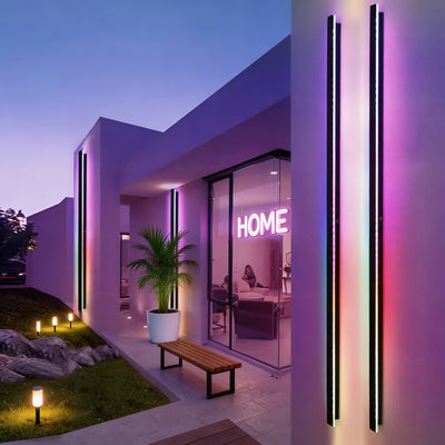 AureaLight | Sleek Dimmable Outdoor Wall Sconce in Matte Black | Waterproof Iron Design 13