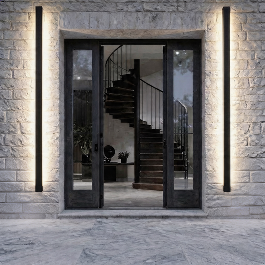 AureaLight | Sleek Dimmable Outdoor Wall Sconce in Matte Black | Waterproof Iron Design 14