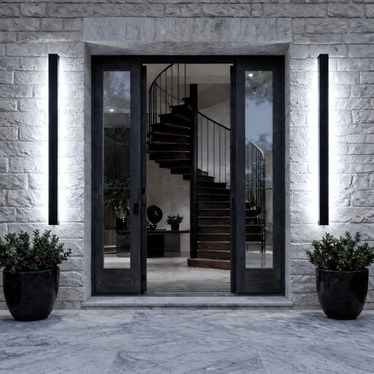 AureaLight | Sleek Dimmable Outdoor Wall Sconce in Matte Black | Waterproof Iron Design 4