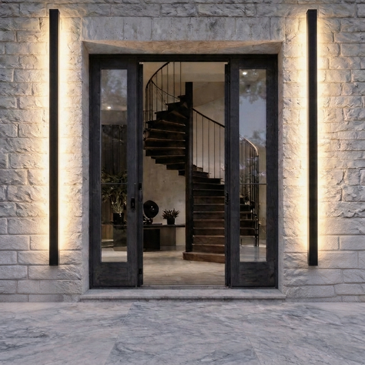 AureaLight | Sleek Dimmable Outdoor Wall Sconce in Matte Black | Waterproof Iron Design 9