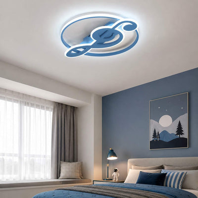 AureaLuxe | Modern Adjustable LED Flush Mount Ceiling Light 15