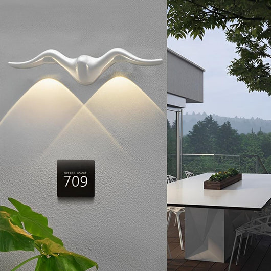 AureliaLight | Elegant Waterproof LED Outdoor Wall Sconce with Animal Silhouette Design 6