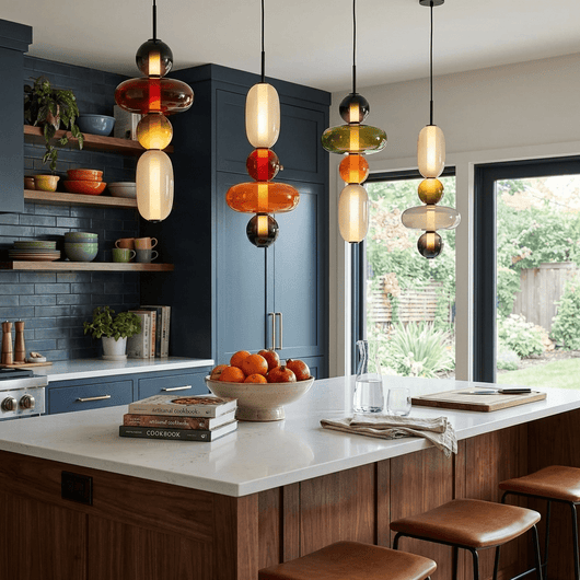 AuroraGlass | Elegant Clear Glass Pendant Light for Modern Kitchens 2