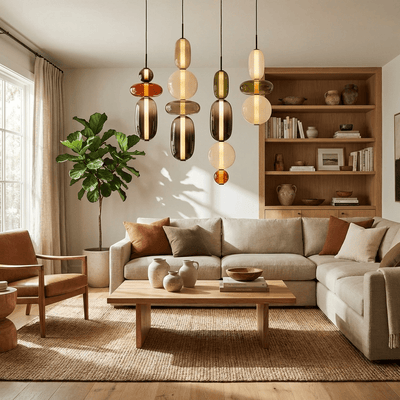 AuroraGlass | Elegant Clear Glass Pendant Light for Modern Kitchens 4