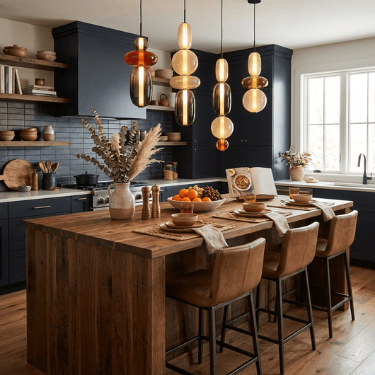 AuroraGlass | Elegant Clear Glass Pendant Light for Modern Kitchens 5