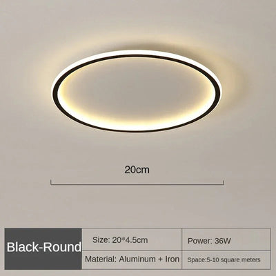 AuroraGlobe | Elegant Modern Round Flush Mount Ceiling Light 0
