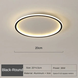 AuroraGlobe | Elegant Modern Round Flush Mount Ceiling Light