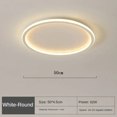 AuroraGlobe | Elegant Modern Round Flush Mount Ceiling Light 17