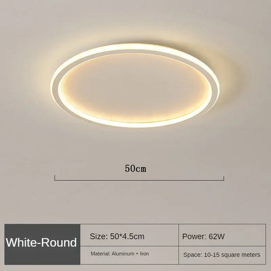 AuroraGlobe | Elegant Modern Round Flush Mount Ceiling Light 17