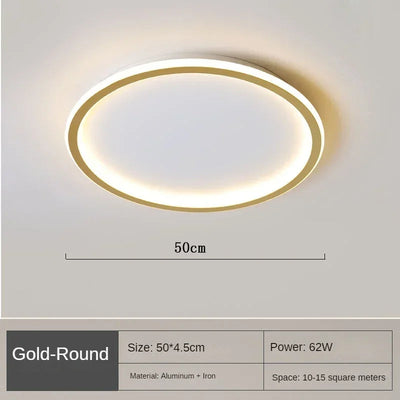 AuroraGlobe | Elegant Modern Round Flush Mount Ceiling Light 19