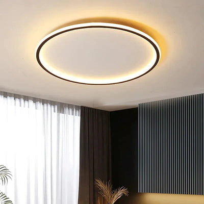 AuroraGlobe | Elegant Modern Round Flush Mount Ceiling Light 1