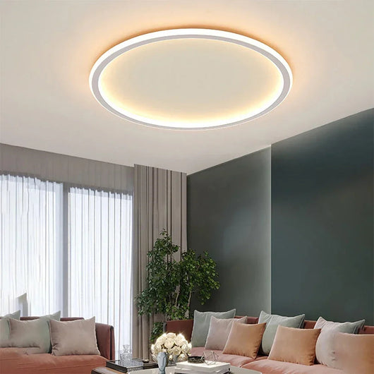 AuroraGlobe | Elegant Modern Round Flush Mount Ceiling Light 2
