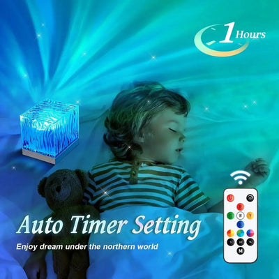 AuroraWave | Tranquil Colorful LED Night Light Projector 1