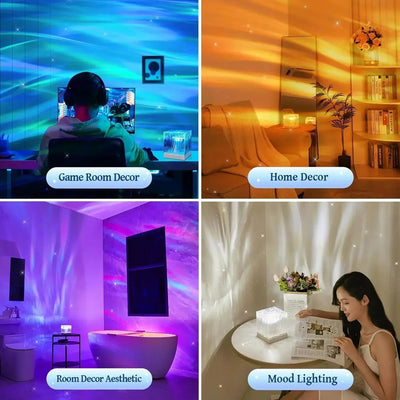 AuroraWave | Tranquil Colorful LED Night Light Projector 5