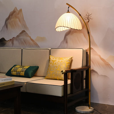 BambooAura | Elegant Modern Floor Lamp for Living Room and Stylish Interiors 4