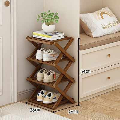 Bamboo Shoe Rack Organizer | Space-Saving Tiered Design for Closet and Entryway 14