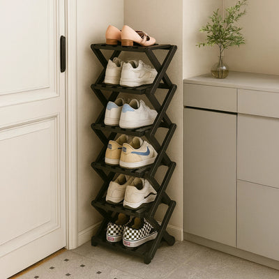 Bamboo Shoe Rack Organizer | Space-Saving Tiered Design for Closet and Entryway 7