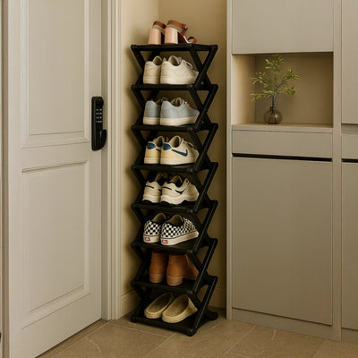 Bamboo Shoe Rack Organizer | Space-Saving Tiered Design for Closet and Entryway 8