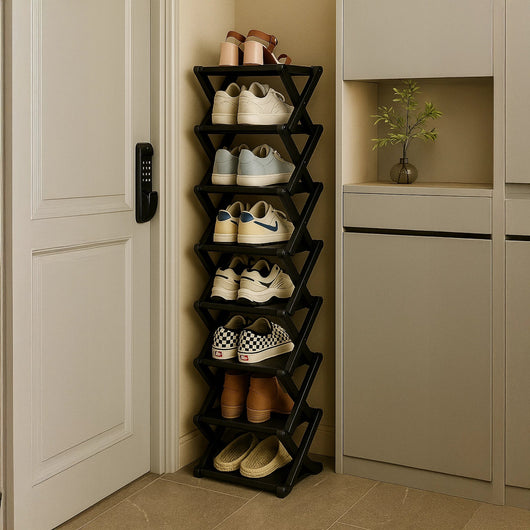 Bamboo Shoe Rack Organizer | Space-Saving Tiered Design for Closet and Entryway 8