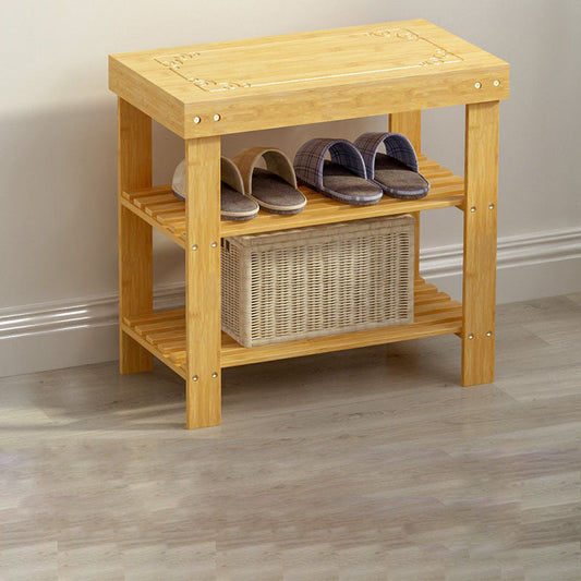 Bamboo Shoe Rack | 2-Tier Design for Efficient Shoe Storage | Entryway Organization 0