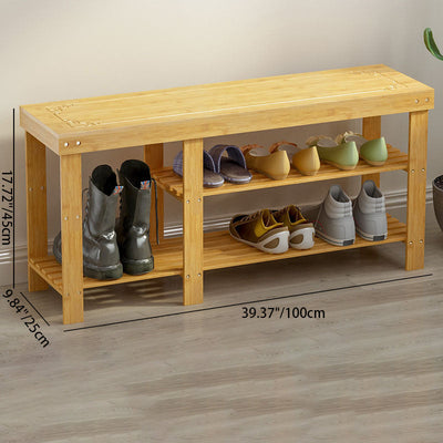 Bamboo Shoe Rack | 2-Tier Design for Efficient Shoe Storage | Entryway Organization 10
