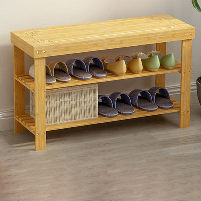 Bamboo Shoe Rack | 2-Tier Design for Efficient Shoe Storage | Entryway Organization 11