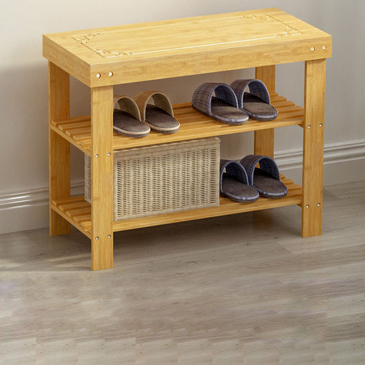 Bamboo Shoe Rack | 2-Tier Design for Efficient Shoe Storage | Entryway Organization 13