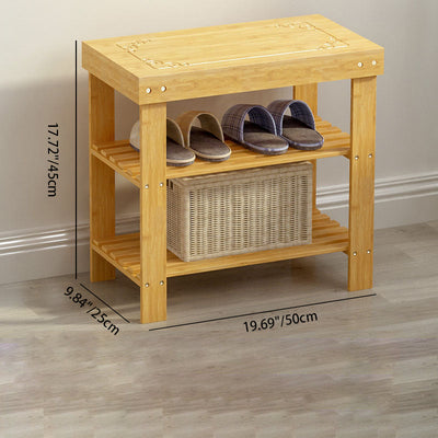 Bamboo Shoe Rack | 2-Tier Design for Efficient Shoe Storage | Entryway Organization 4