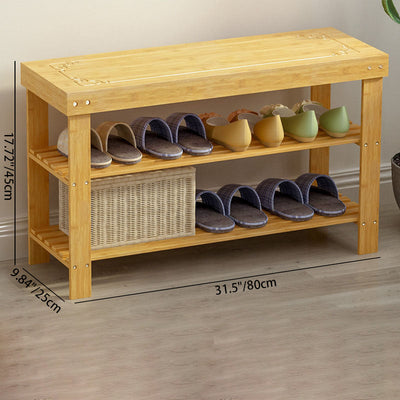 Bamboo Shoe Rack | 2-Tier Design for Efficient Shoe Storage | Entryway Organization 7