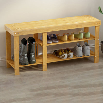 Bamboo Shoe Rack | 2-Tier Design for Efficient Shoe Storage | Entryway Organization 9