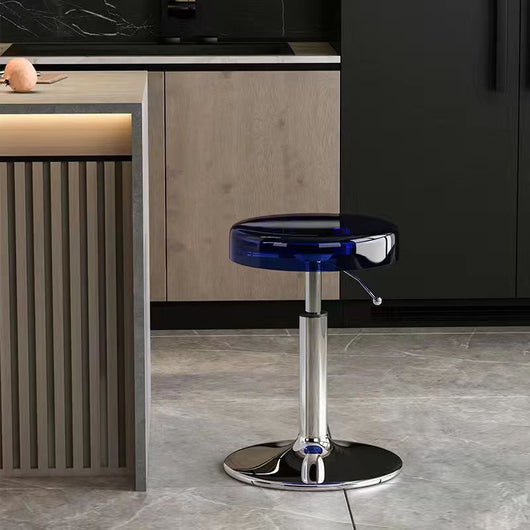 Bar Stool | Acrylic & Carbon Steel | Height Adjustable | Modern Dining Room Seating 14