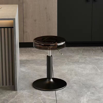 Bar Stool | Acrylic & Carbon Steel | Height Adjustable | Modern Dining Room Seating 16
