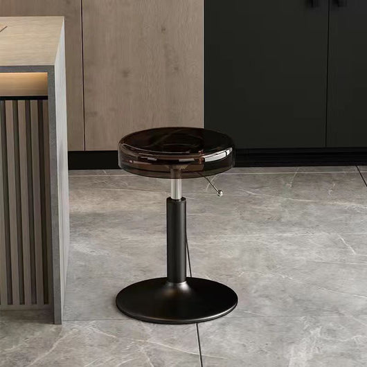 Bar Stool | Acrylic & Carbon Steel | Height Adjustable | Modern Dining Room Seating 16
