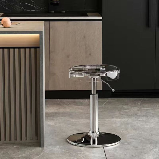 Bar Stool | Acrylic & Carbon Steel | Height Adjustable | Modern Dining Room Seating 1