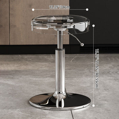 Bar Stool | Acrylic & Carbon Steel | Height Adjustable | Modern Dining Room Seating 3